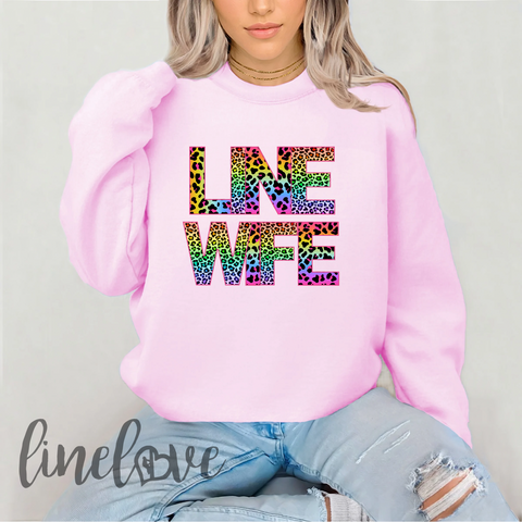 Linewife Sweatshirt Bright Animal Print