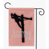 Custom Lineman Name Yard Flag
