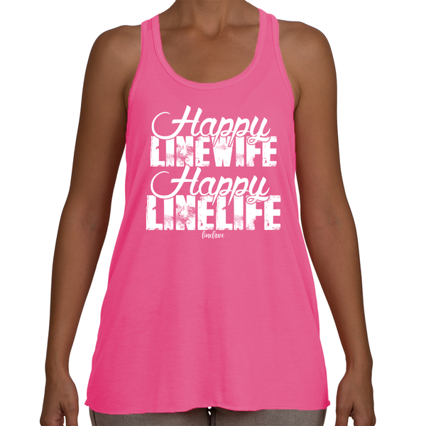 Happy Linewife Happy Linelife Lineman's Wife Tank