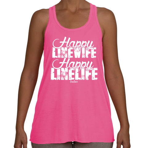Happy Linewife Happy Linelife Lineman's Wife Tank