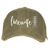Linewife Lineman’s Wife Transmission Tower Trucker Hat Ballcap (multiple colors)