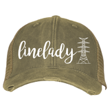 Linelady Lineman’s Wife Transmission Tower Trucker Hat Ballcap (multiple colors)