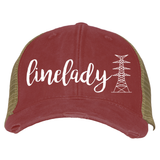 Linelady Lineman’s Wife Transmission Tower Trucker Hat Ballcap (multiple colors)