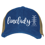 Linelady Lineman’s Wife Transmission Tower Trucker Hat Ballcap (multiple colors)