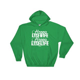 Happy Linewife Happy Linelife Lineman's Wife Hoodie