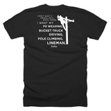 I Want My Lineman Linewife Tee