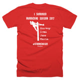I Survived Hurricane Season 2017 Storm Chaser Lineman Tee