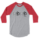 XOXO Lineman Hooks and Heart Linewife 3/4 Sleeve