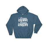 Happy Linewife Happy Linelife Lineman's Wife Hoodie