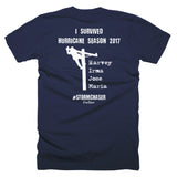 I Survived Hurricane Season 2017 Storm Chaser Lineman Tee