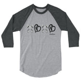 XOXO Lineman Hooks and Heart Linewife 3/4 Sleeve