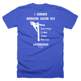 I Survived Hurricane Season 2017 Storm Chaser Lineman Tee