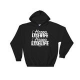 Happy Linewife Happy Linelife Lineman's Wife Hoodie