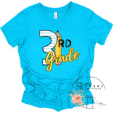 Third Grade Notebook and Pencil Back to School T-Shirt