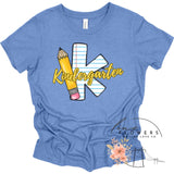 Kindergarten Notebook and Pencil Back to School T-Shirt