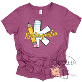 Kindergarten Notebook and Pencil Back to School T-Shirt