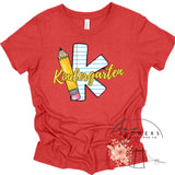 Kindergarten Notebook and Pencil Back to School T-Shirt