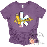 Kindergarten Notebook and Pencil Back to School T-Shirt