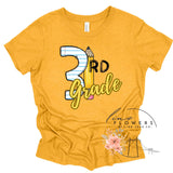 Third Grade Notebook and Pencil Back to School T-Shirt