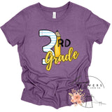 Third Grade Notebook and Pencil Back to School T-Shirt