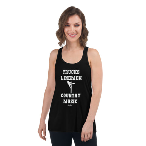 Trucks Linemen Country Music Linewife Tank