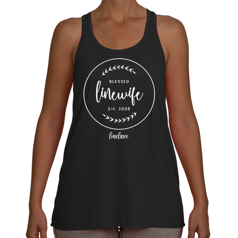 Blessed Linewife Est. 2008 Personalized Linewife Tank Lineman’s Wife Shirt