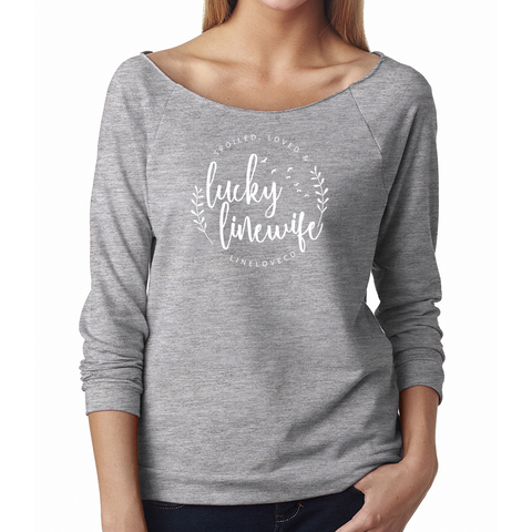 Spoiled, Loved, & Lucky Linewife Terry Raglan (multiple colors)