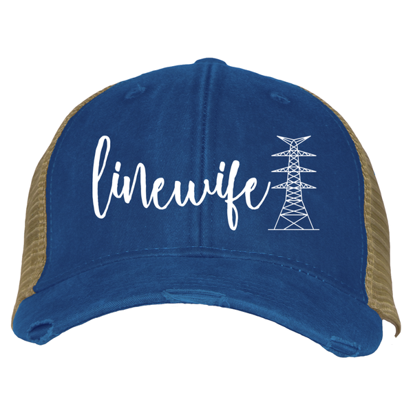 Linewife Lineman’s Wife Transmission Tower Trucker Hat Ballcap (multiple colors)
