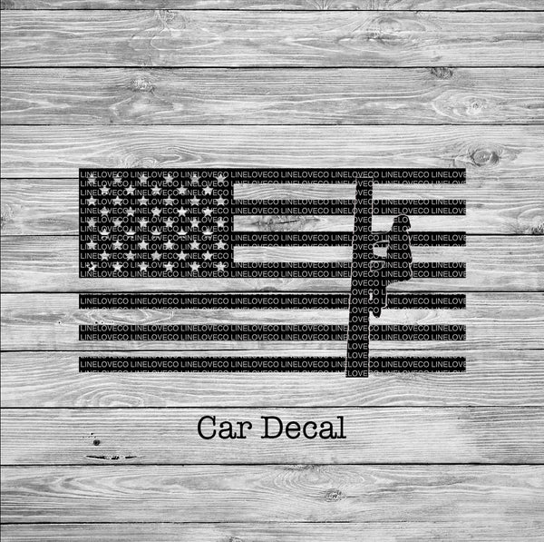 American Lineman Car Decal