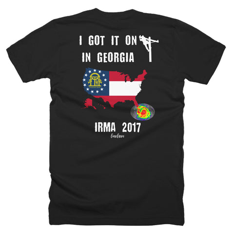 Hurricane Irma Georgia Lineman 2017 Storm Powerlineman Linelife T-Shirt